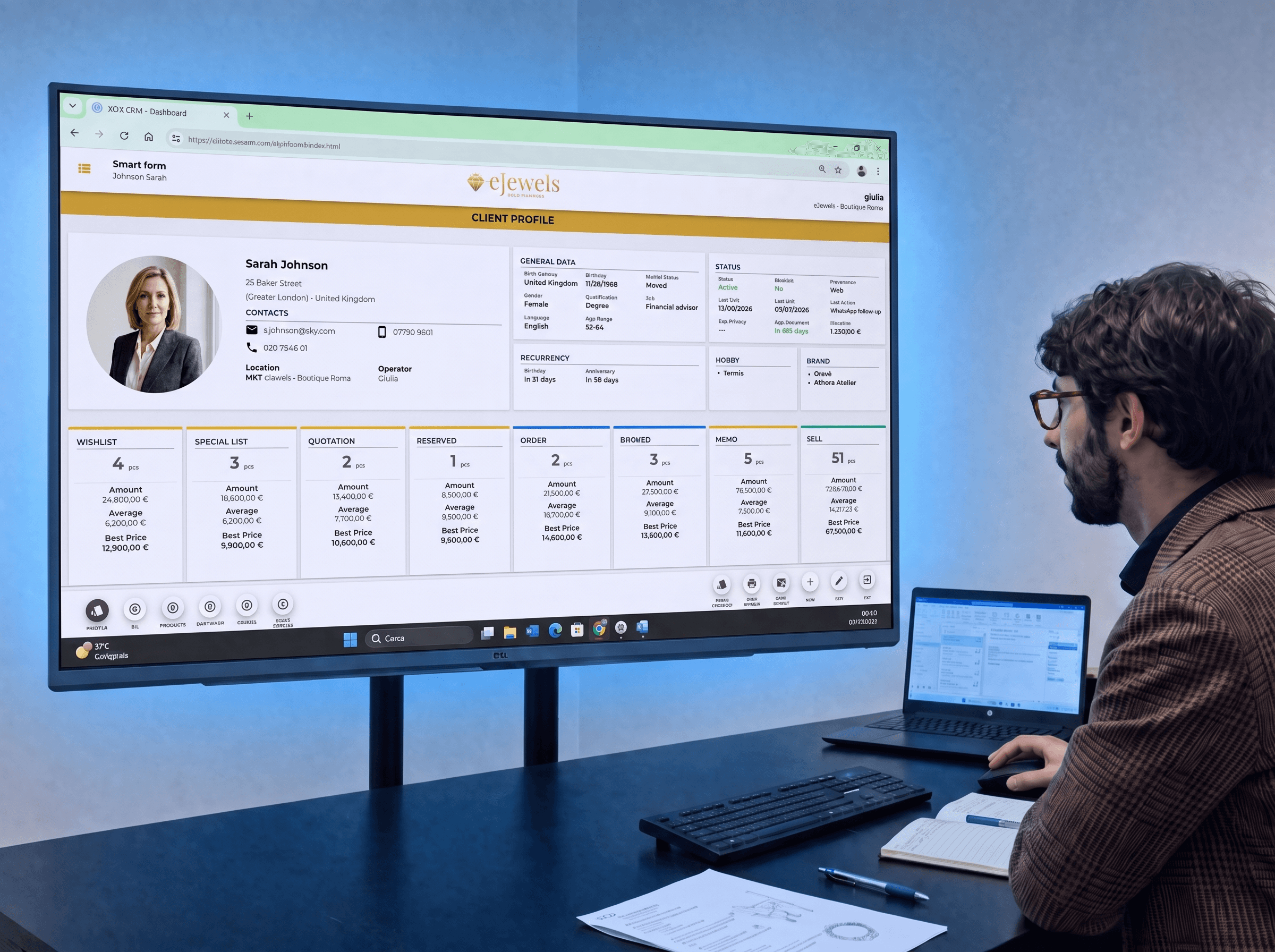 CRM-Vorteile für Schmuckhersteller