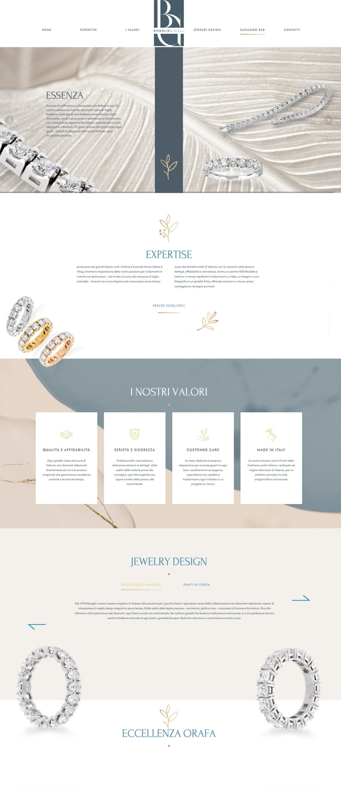 Bisoglio einseitige Website – 2