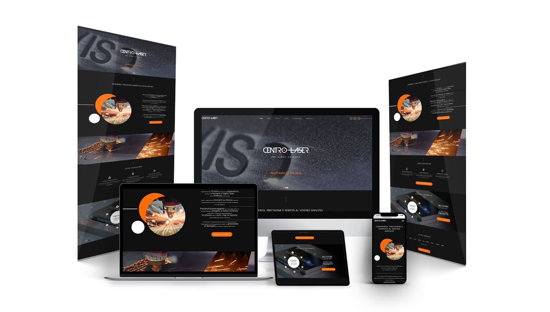 Sitio web de una página de Laser Center - 1