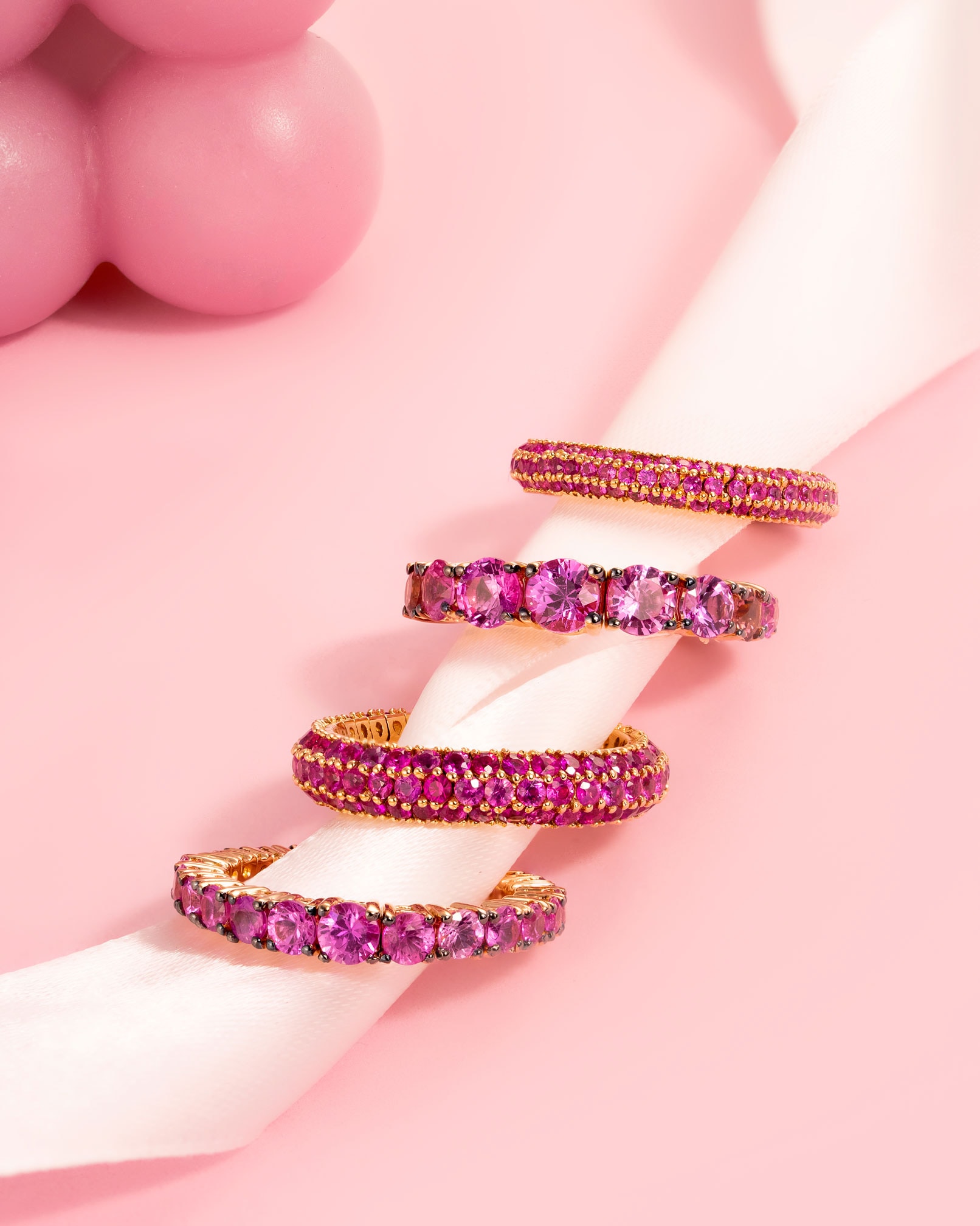 Sesión fotográfica de joyas de Diamonds&Co - Moodboard rosa — 3