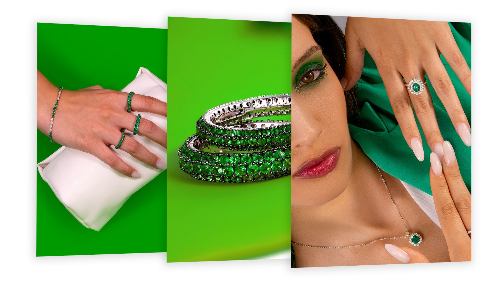 Joyas de fotografía Diamonds&Co - Moodboard verde — 1
