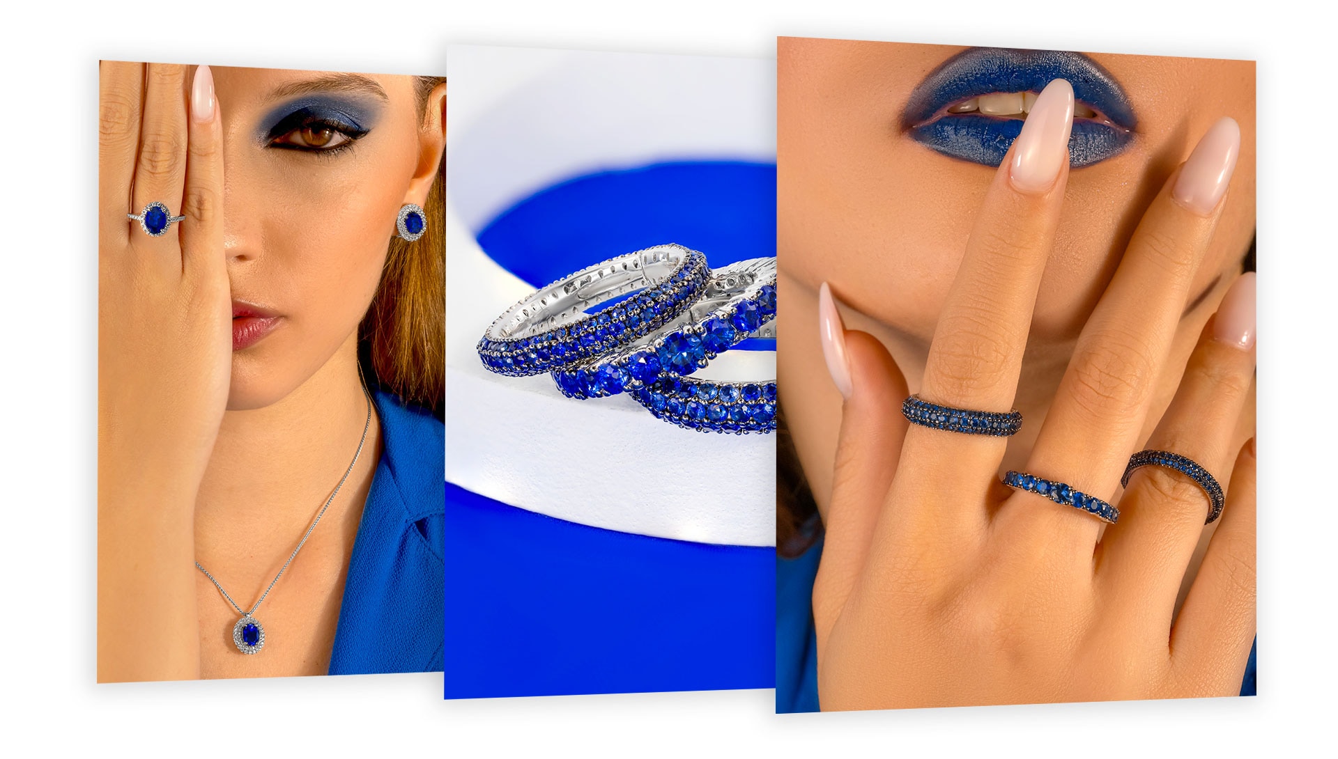 Joyas de fotografía Diamonds&Co - Moodboard azul — 1