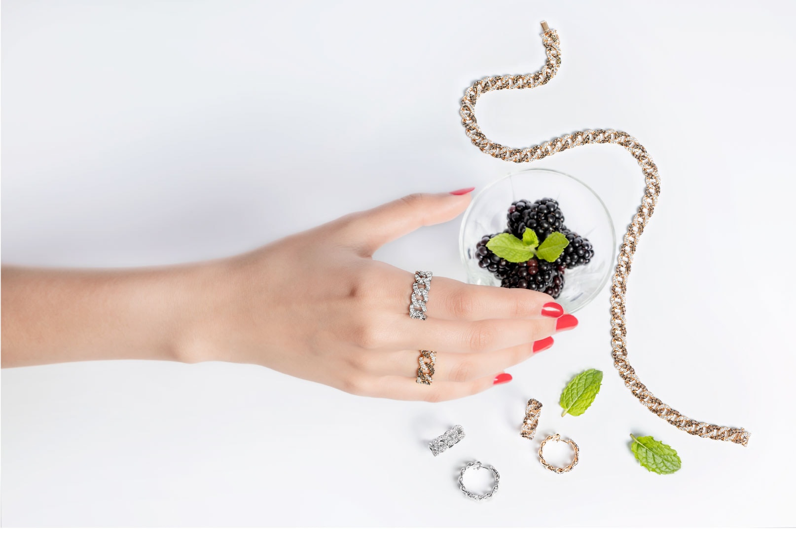 Modelo de rodaje de Diamonds&Co y composite de joyería — 7