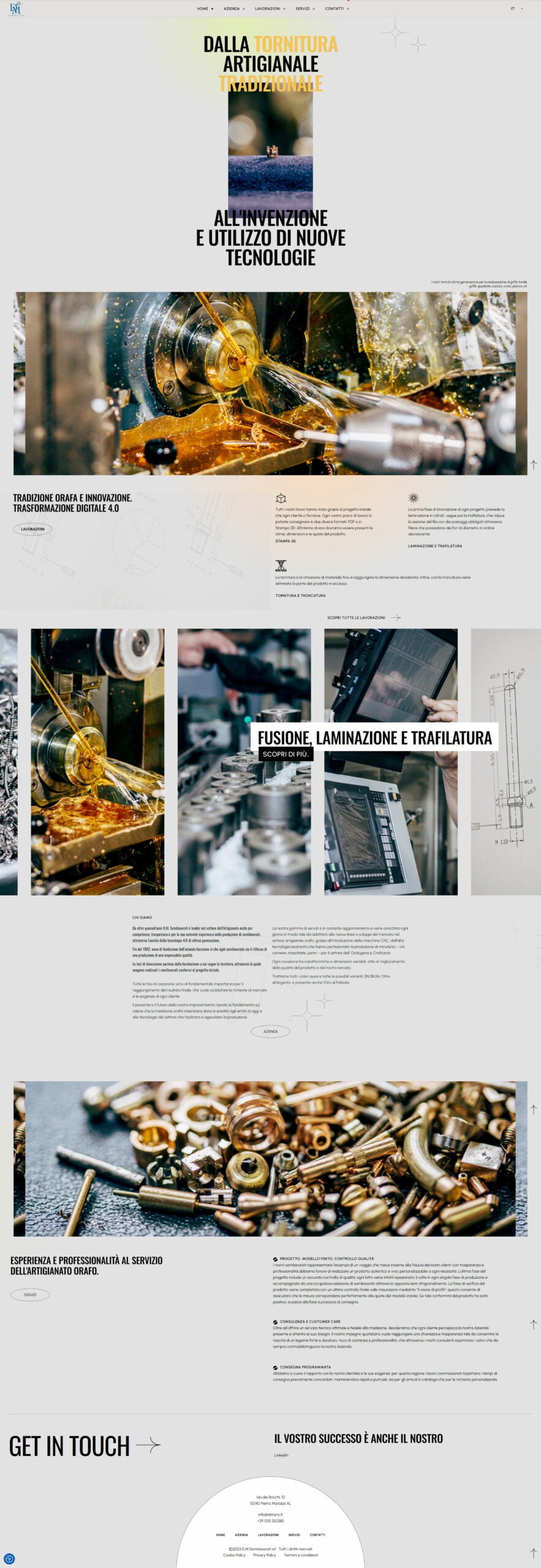 DM Semilavorati sito web — 2