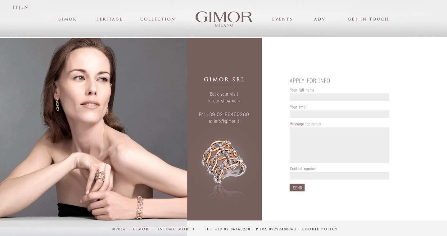 Sitio web de Gimor Milán — 8