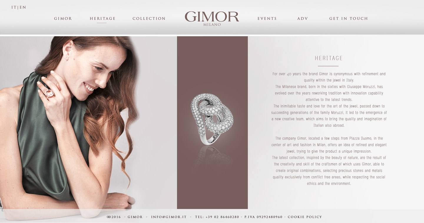 Sitio web de Gimor Milán — 3