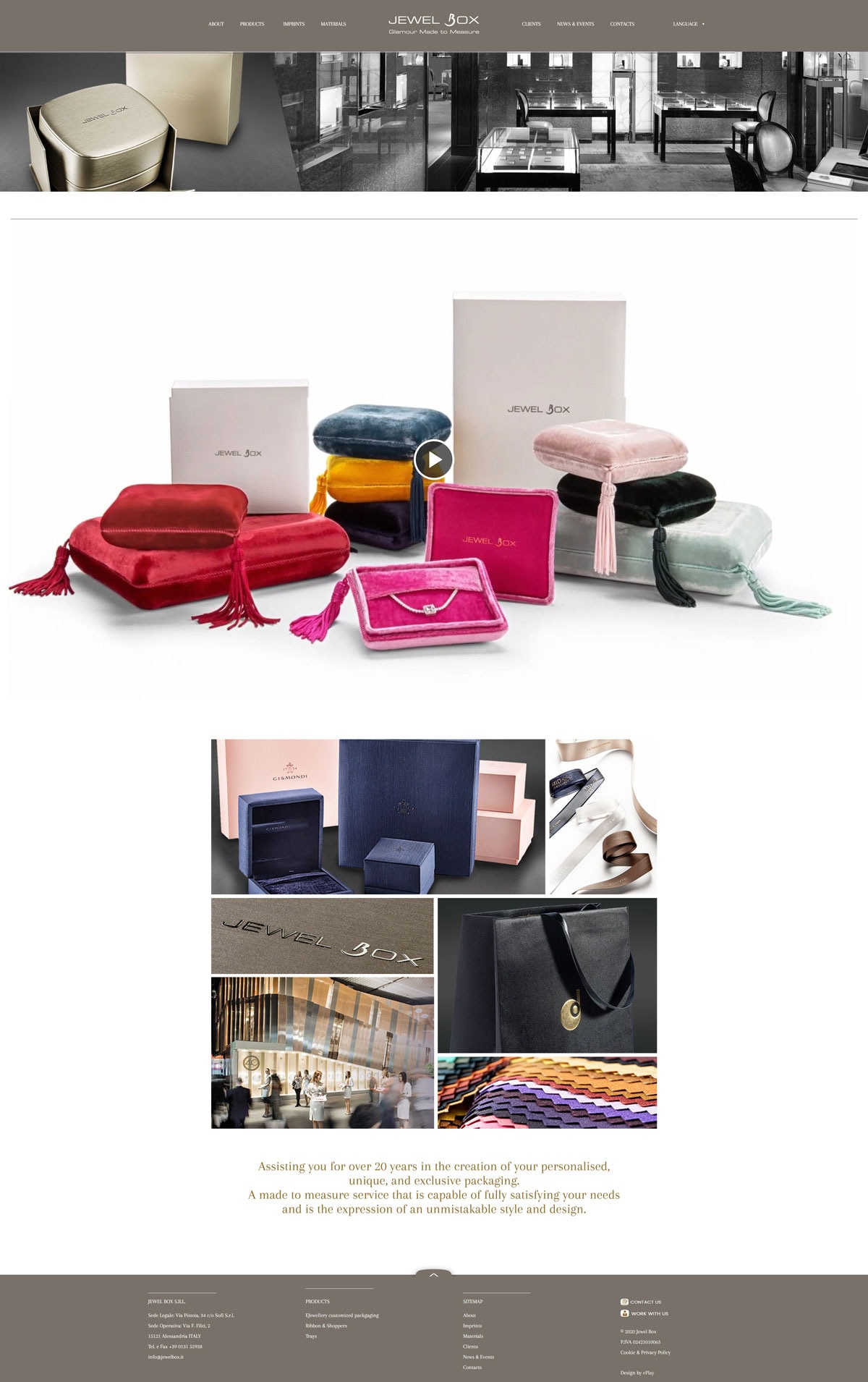 Refonte du site Jewel Box — 2