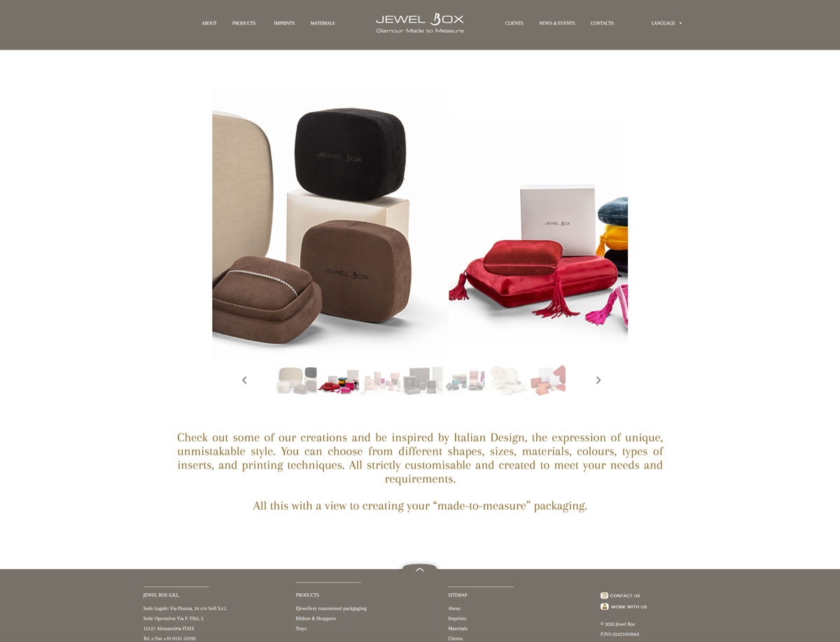 Refonte du site Jewel Box — 7