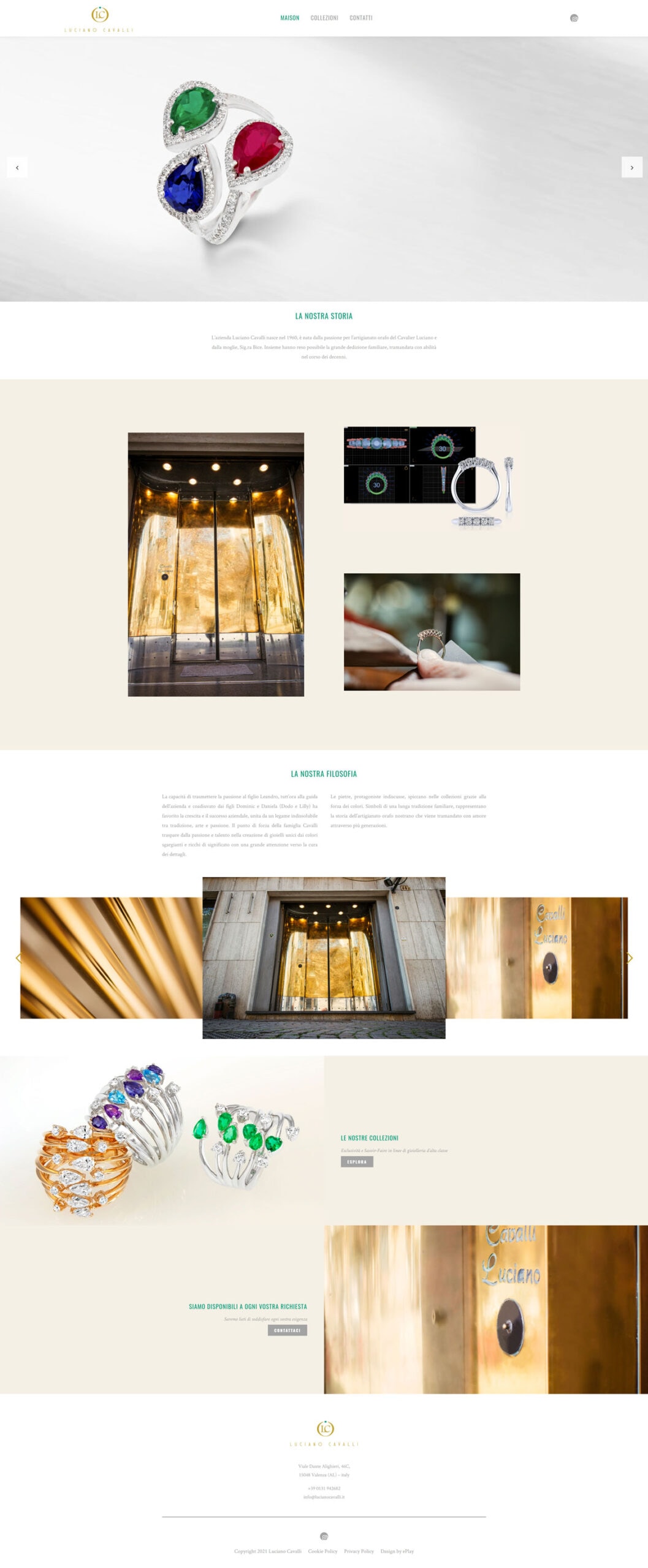 Sitio web de Luciano Cavalli — 2