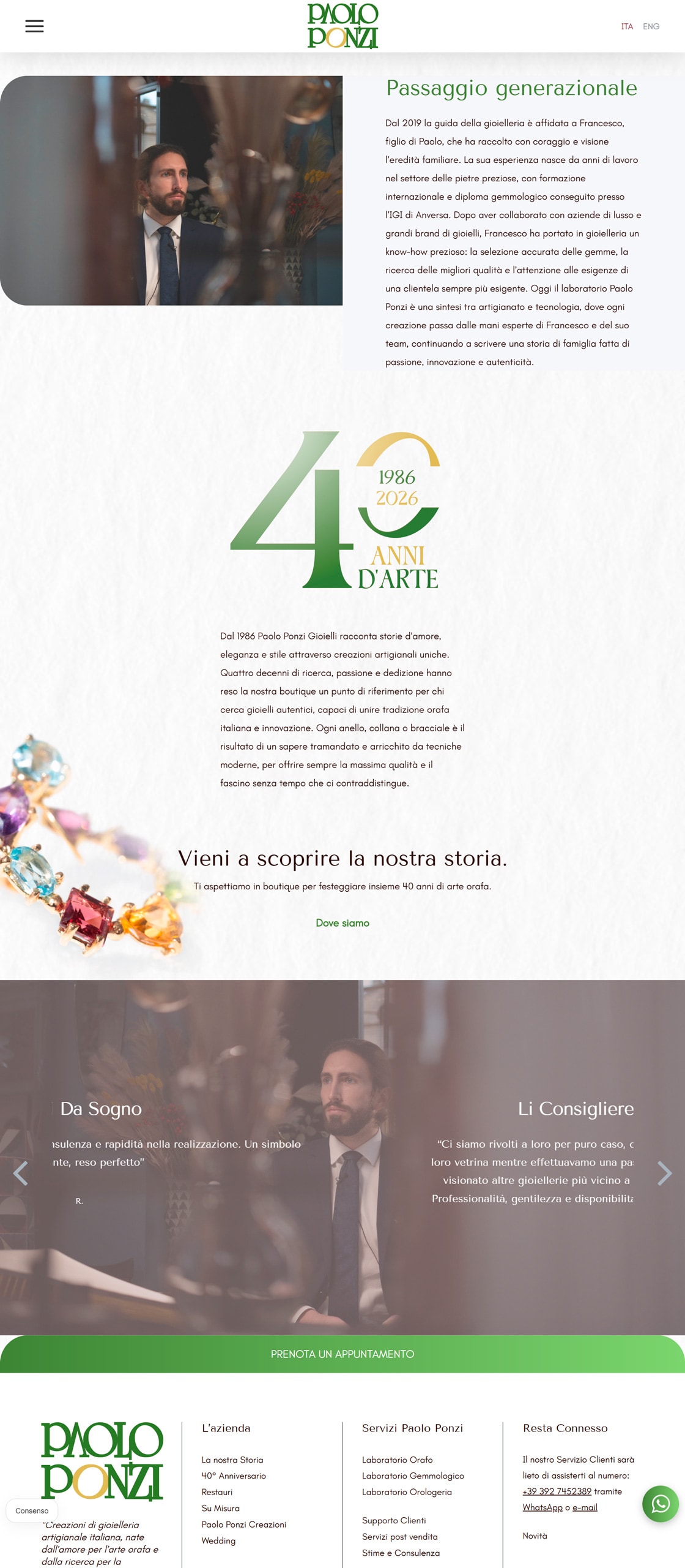 Sitio web de información y comercio de Paolo Ponzi — 5