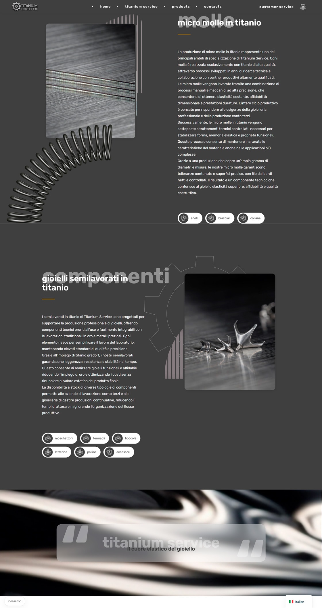 Sitio web de comercio de información de Titanium Service - 4