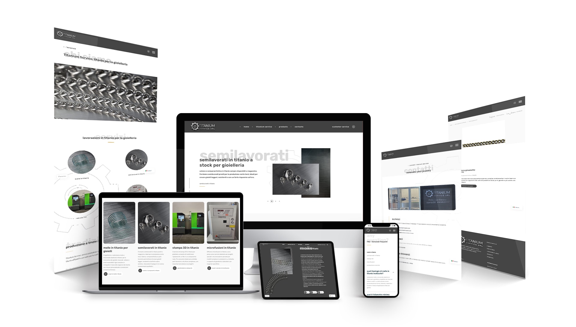 Sitio web de comercio de información de Titanium Service - 1