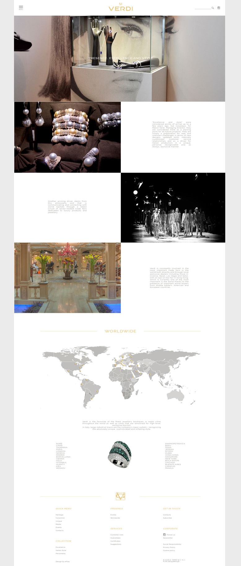 Sitio web de Verdi Gioielli — 8