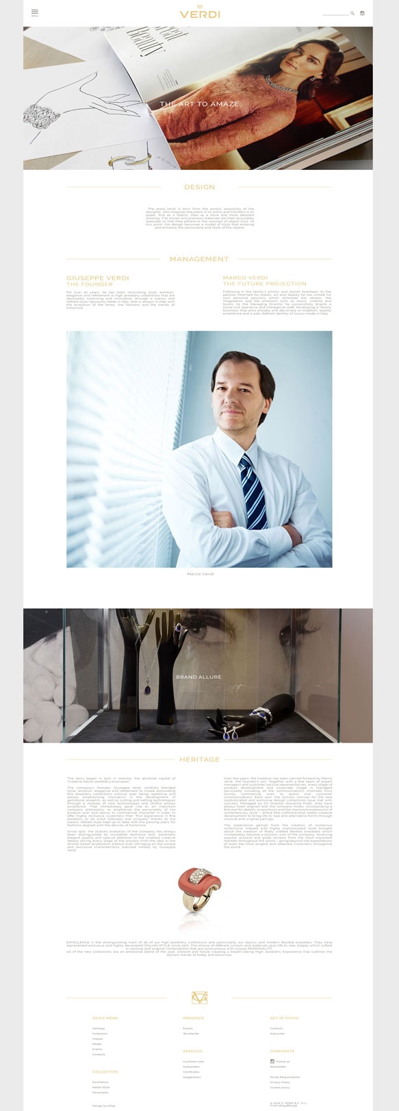 Sitio web de Verdi Gioielli — 4