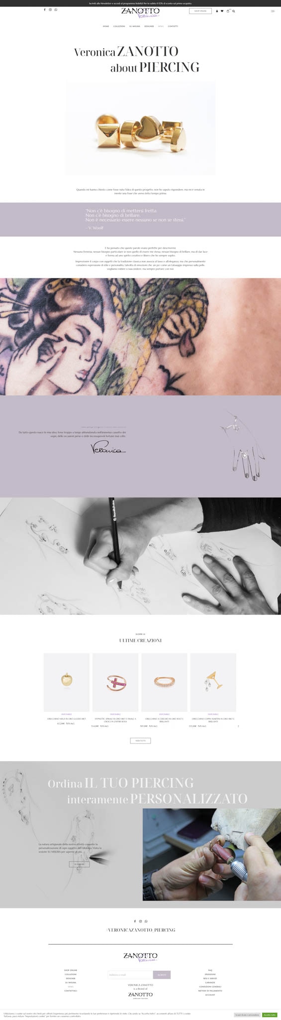 Veronica Zanotto E-Commerce-Website – 3