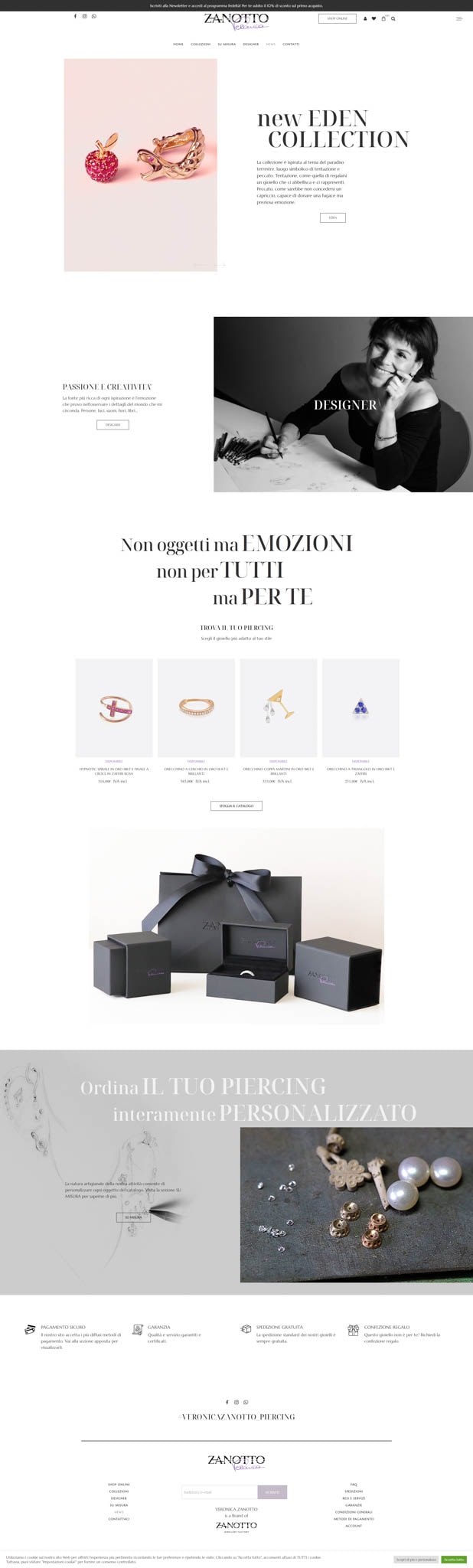 Veronica Zanotto E-Commerce-Website – 2