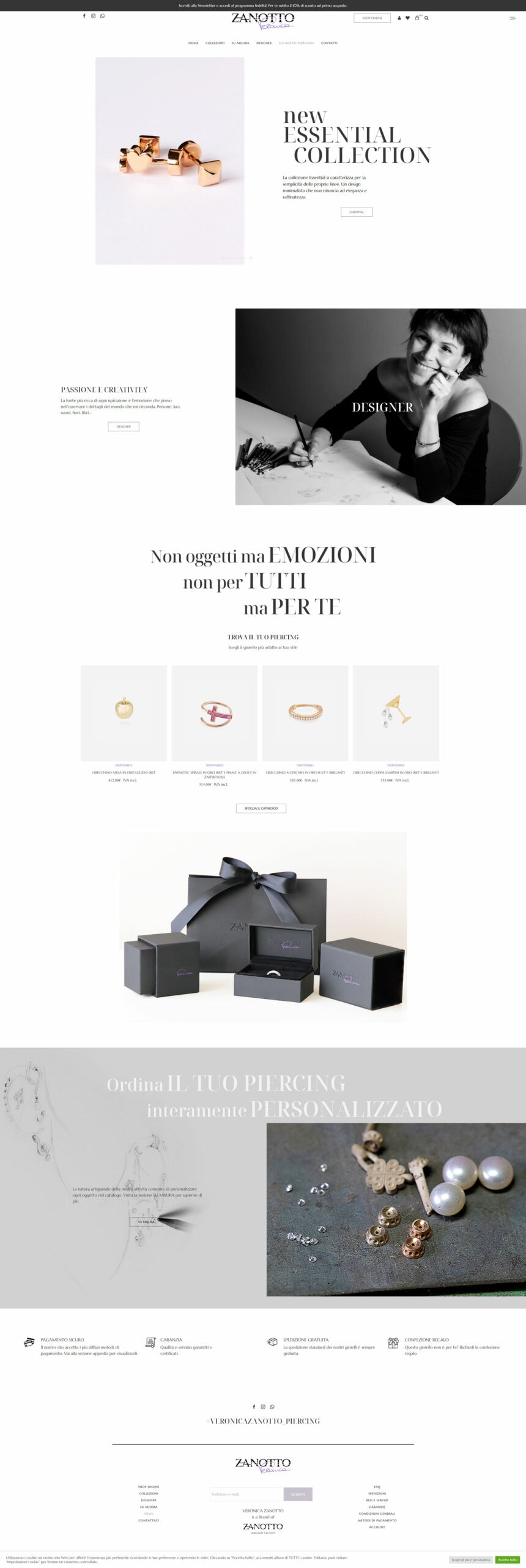 Veronica Zanotto E-Commerce-Website – 2
