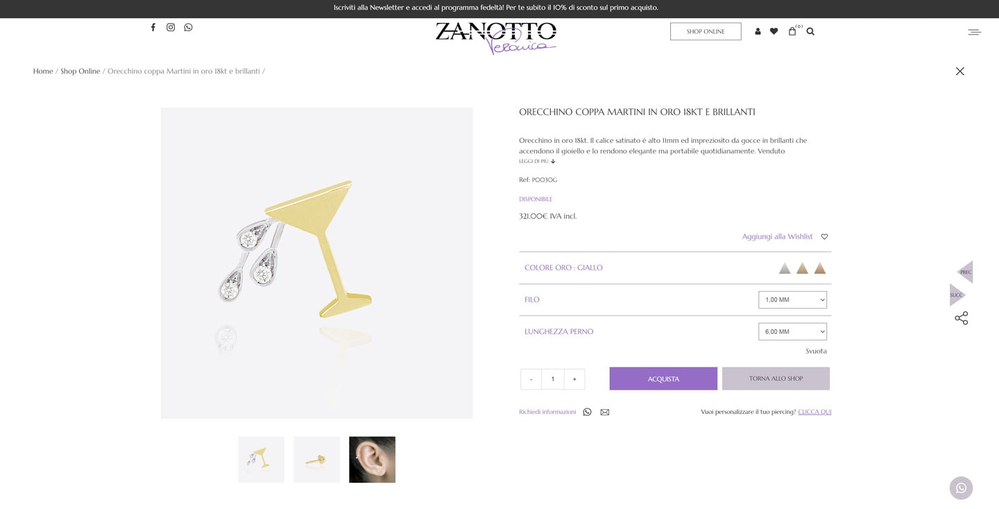 Veronica Zanotto E-Commerce-Website – 6