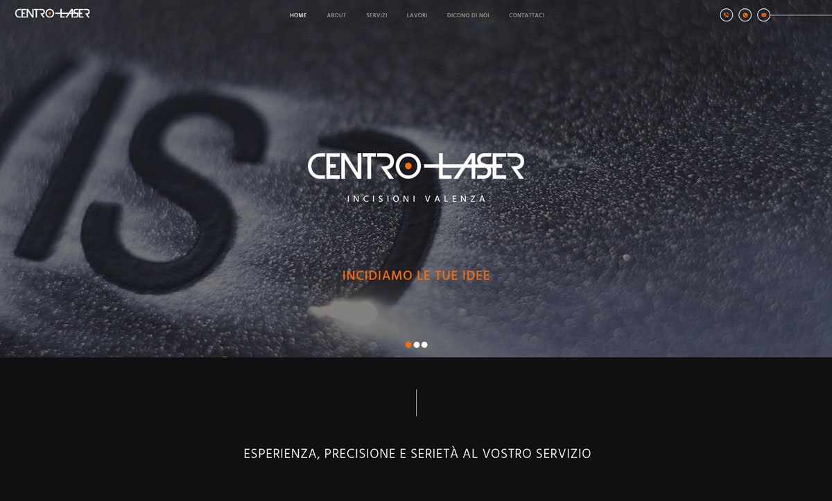 Centro Laser sito web one-page