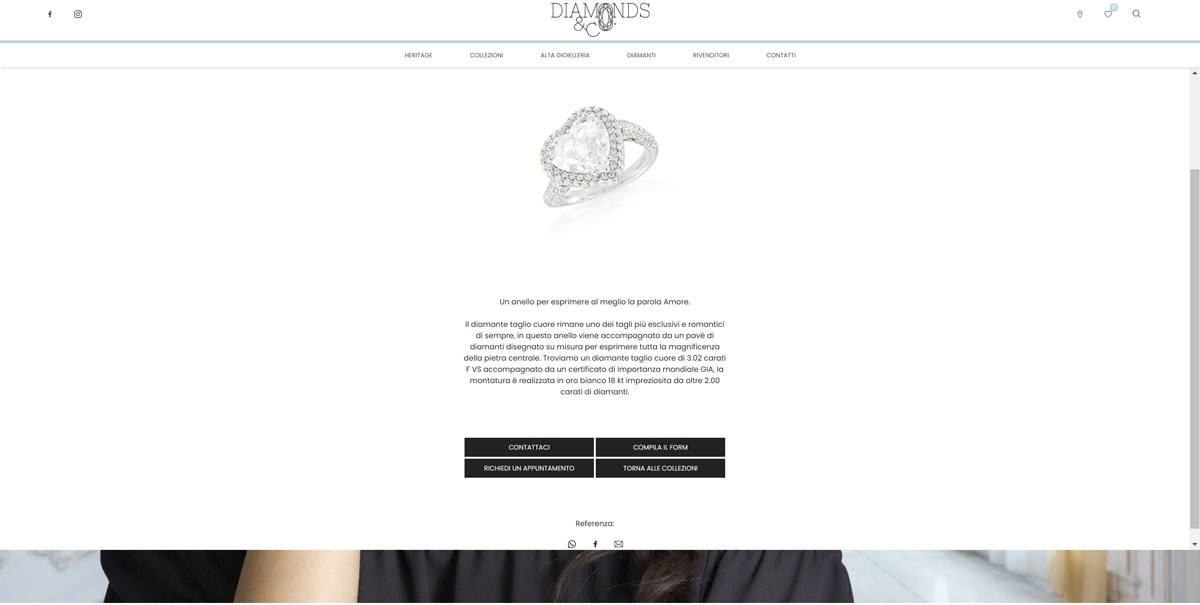 Info-Commerce-Website von Diamonds&Co – 4