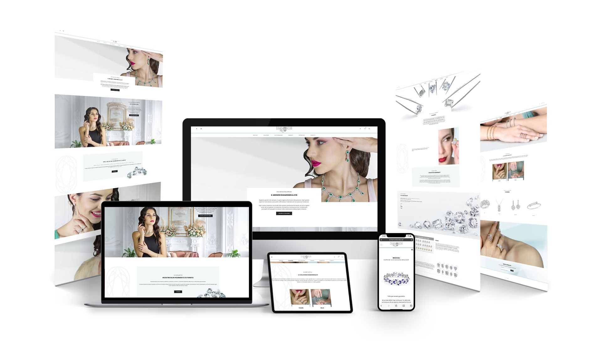 Info-Commerce-Website von Diamonds&Co – 1