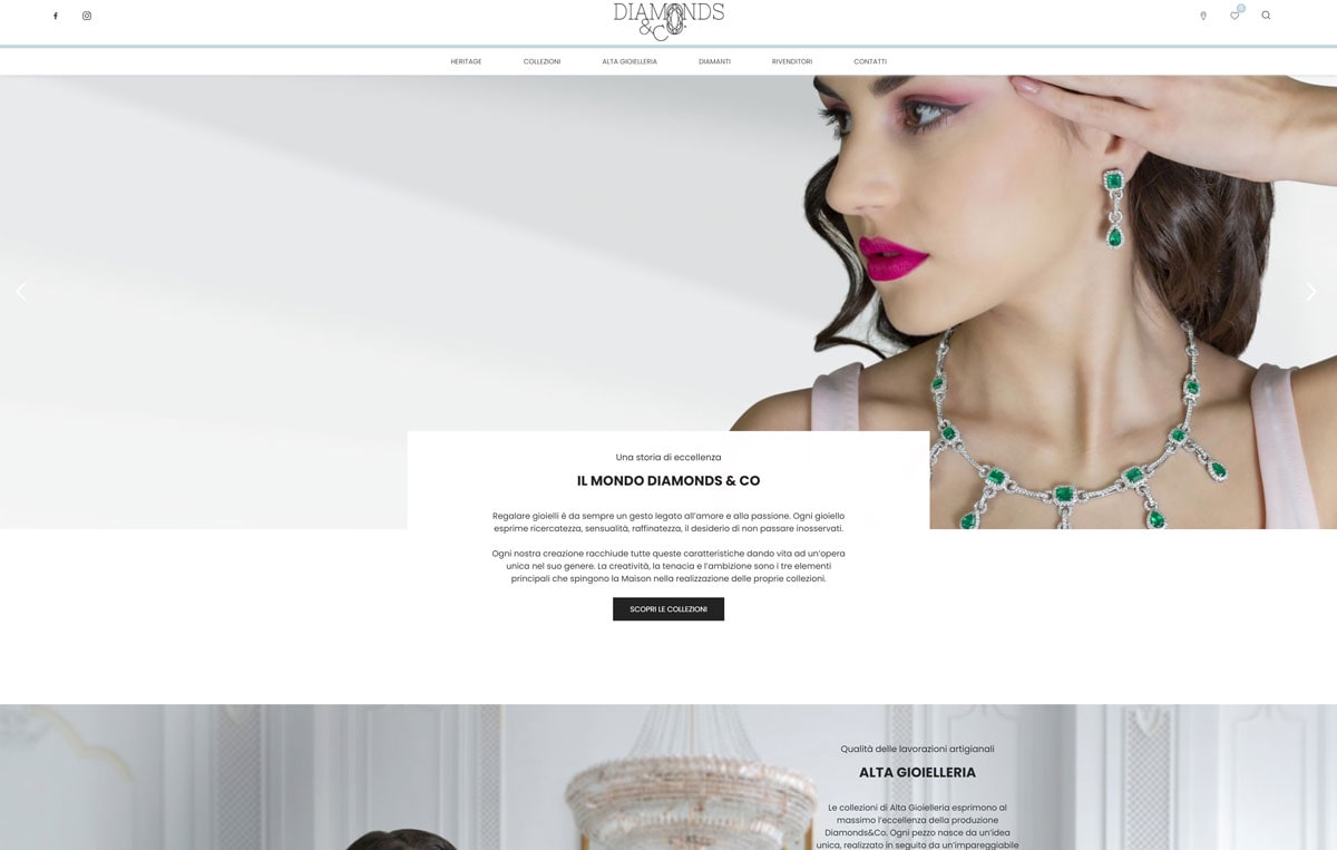 Diamonds&Co sito web info-commerce
