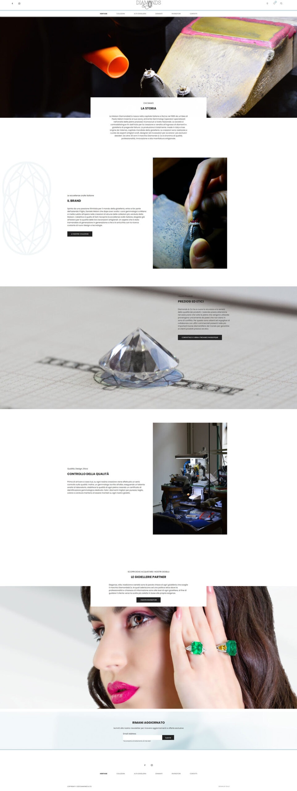 Info-Commerce-Website von Diamonds&Co – 8