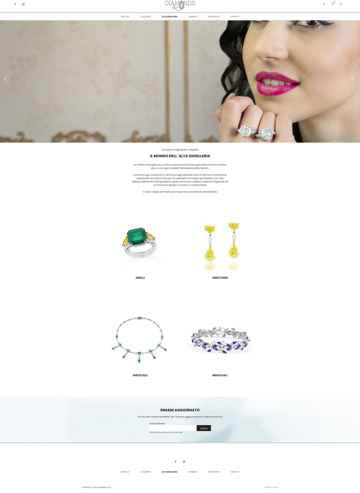 Info-Commerce-Website von Diamonds&Co – 3