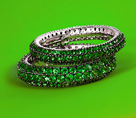 Diamonds&Co shooting gioielli - Moodboard verde