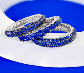 Diamonds&Co shooting gioielli - Moodboard blu