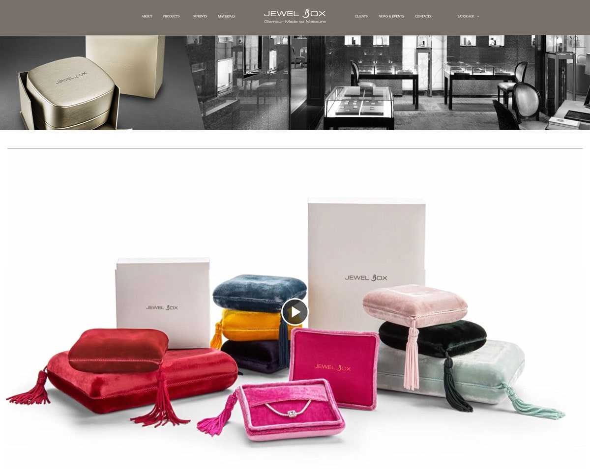Jewel Box restyling sito web