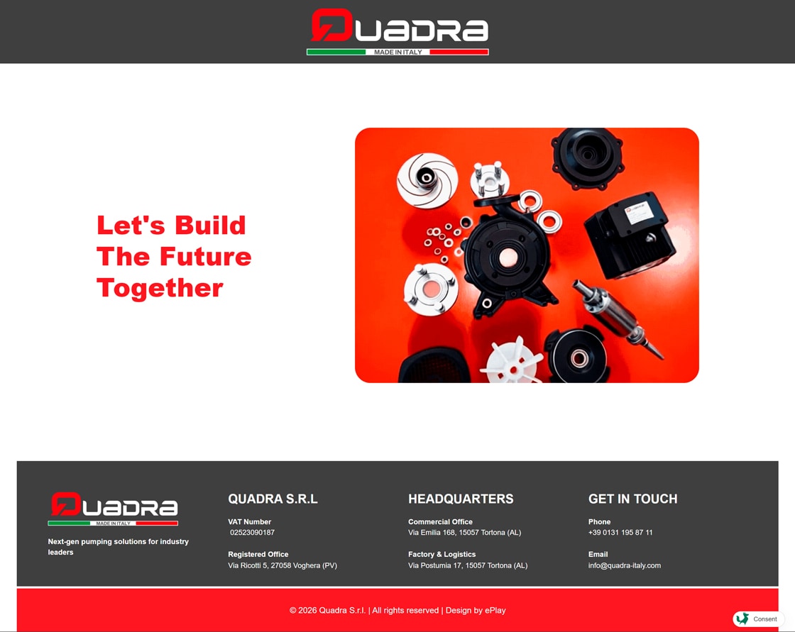 Quadra einseitige Website – 4