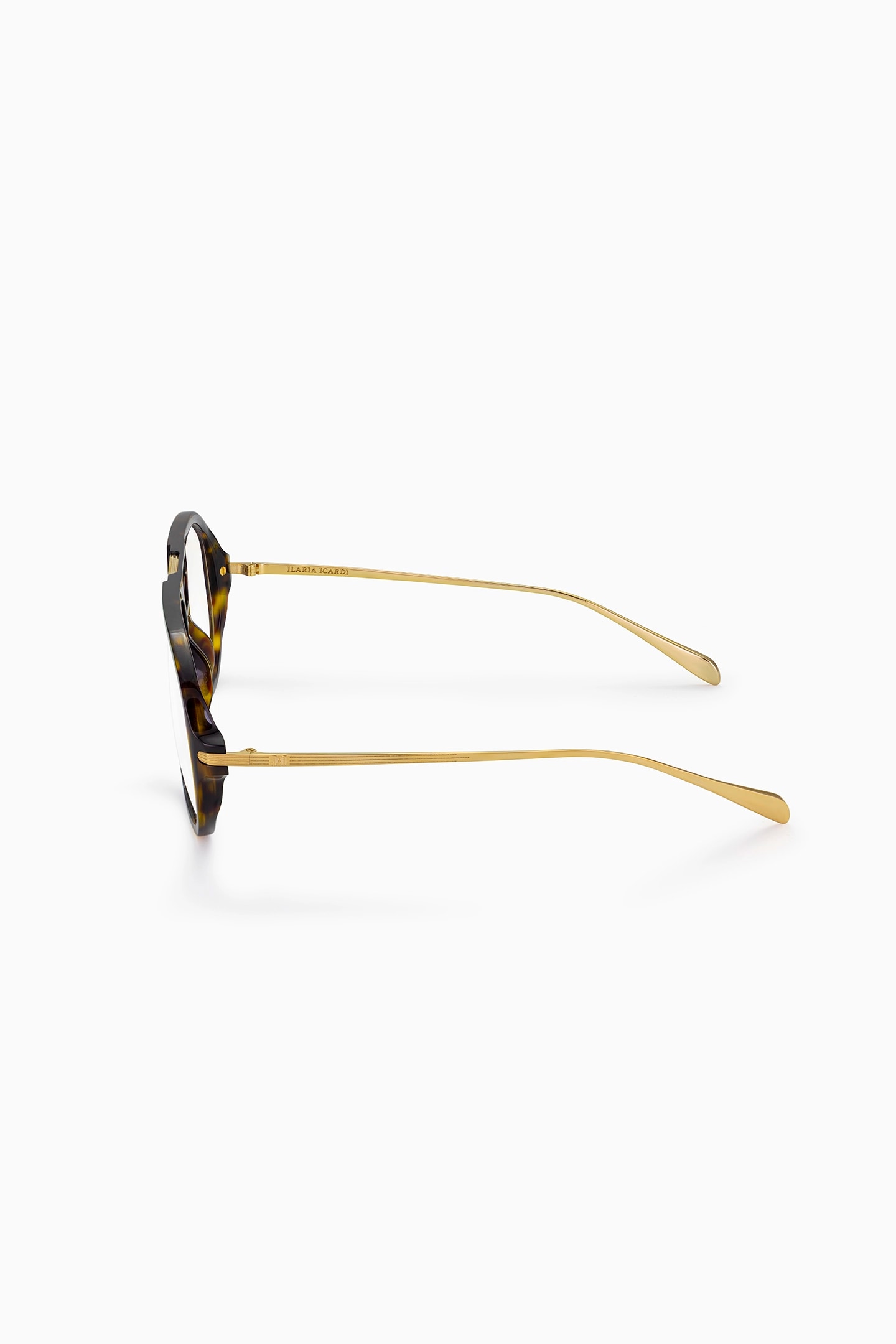 Ilaria Icardi — Eyewear-Stillleben, seitlicher Winkel
