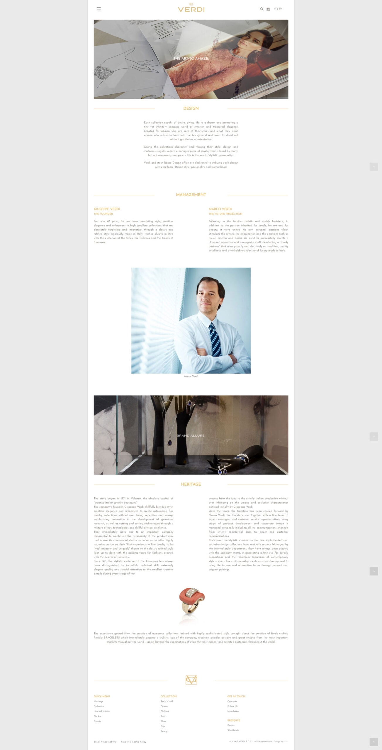 Neugestaltung der Website von Verdi Gioielli – 5