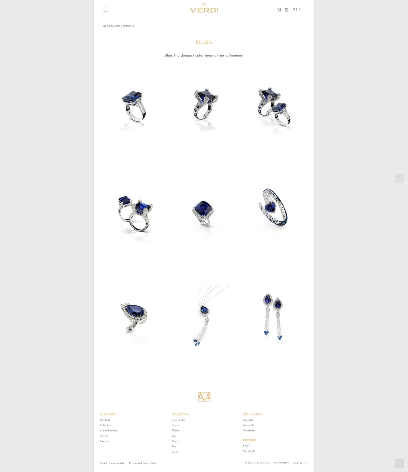 Neugestaltung der Website von Verdi Gioielli – 7